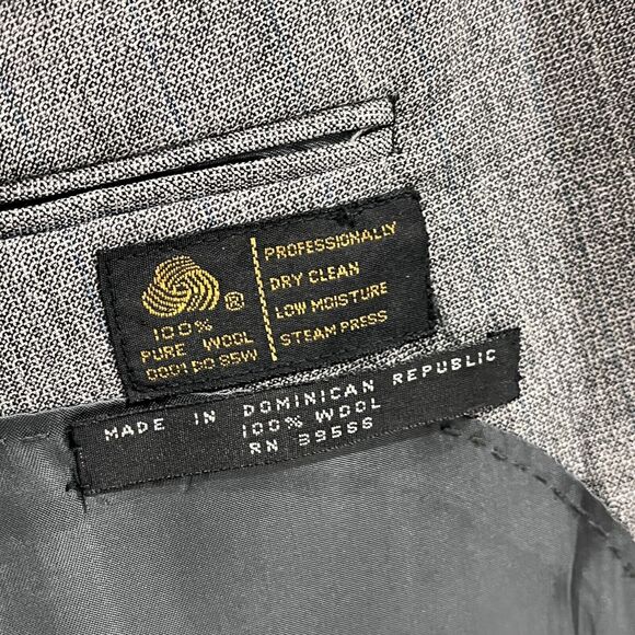 Antonio Parillo Blazer Jacket Men's 46R 100% Wool Italian Designer Gray - Picture 5 of 12